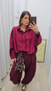 Giubbino Scamosciato Bordeaux
